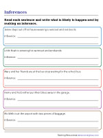 Inference Worksheets
