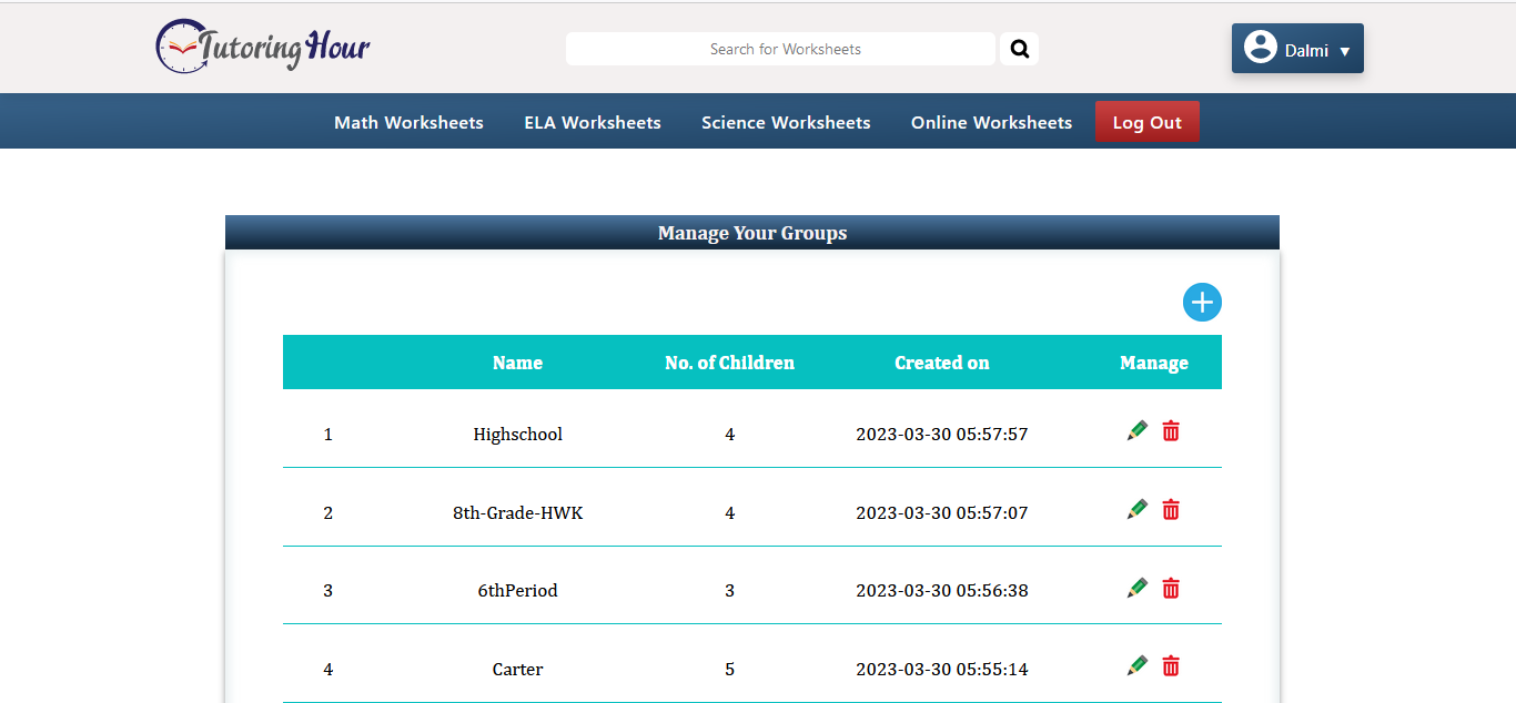 View groups.