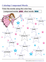 Coloring Compound Words Worksheet