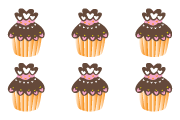 6 Cup Cakes