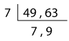 Successive Division of 49 and 63