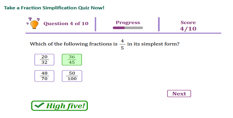 Simplifying Fractions