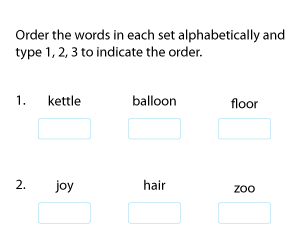 Arranging Words in ABC Order