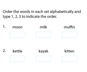 Ordering Words Alphabetically Based on the First Two Letters