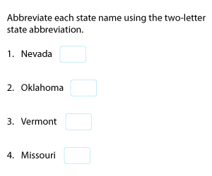 Abbreviating State Names