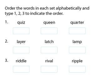 Ordering Words Alphabetically Based on the First Three Letters