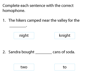 Identifying Homophones in Sentences
