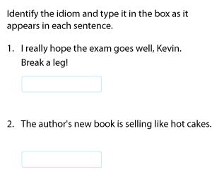 Identifying Idioms in Sentences