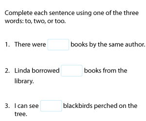 To, Two, or Too?