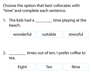 Collocations with Time