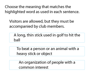 Identifying Meanings of Words in Context