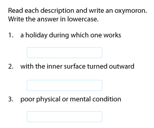Writing Oxymorons
