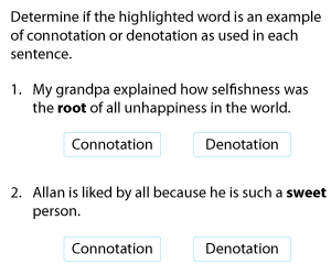 Connotations and Denotations