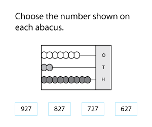 Number Reading on Abacus: 3 Digits