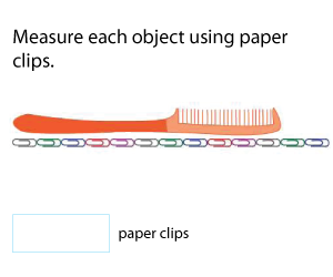 Measuring Lengths Using Paper Clips