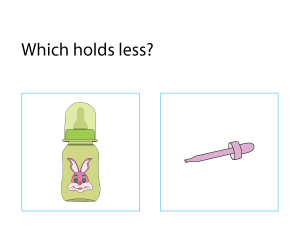 Comparing Capacities | Holds More or Less