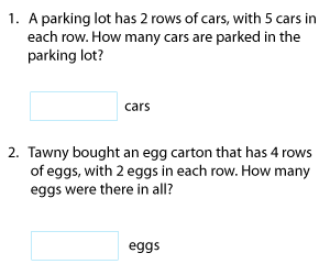 Multiplication Using Arrays | Word Problems