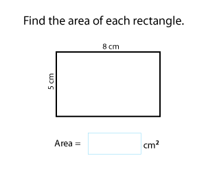 Area of Rectangles in Metric Units