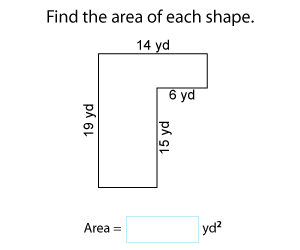 Area of Rectilinear Figures | Customary Units