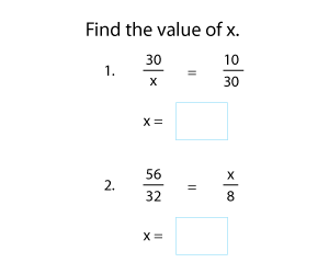 Missing Numbers in Equivalent Fractions