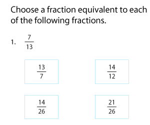 Identifying Equivalent Fractions