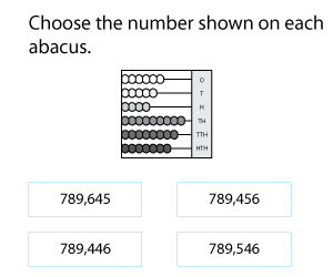 Reading 6-Digit Numbers on an Abacus