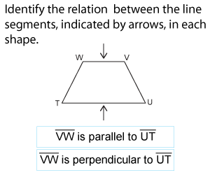 Identifying Parallel and Perpendicular Lines in Shapes
