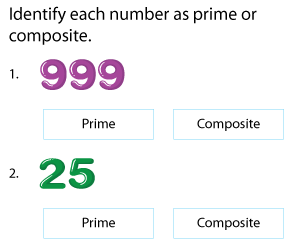 Identifying Prime and Composite Numbers
