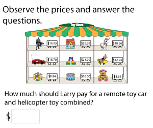 Money Addition | Shopping Word Problems