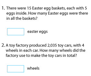 Multiplying up to 4 Digits by 1-Digit Numbers | Word Problems