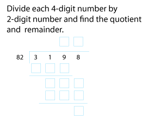 Four-Digit by Two-Digit Division without Remainders