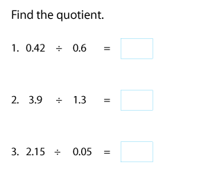 Dividing Decimals