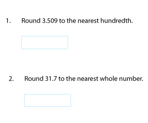 Rounding Decimals
