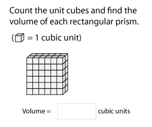 Volume by Counting Unit Cubes