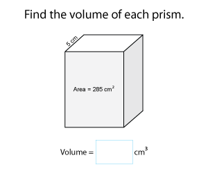Volume of Prisms Using Base Area | Metric Units