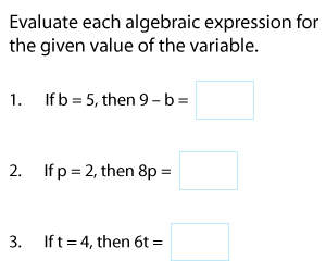 Evaluating One-Variable Expressions
