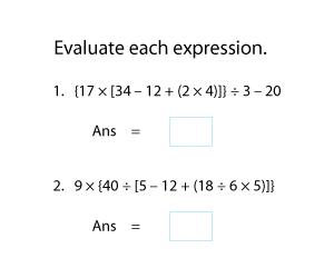 Expressions with Parentheses, Brackets, and Braces