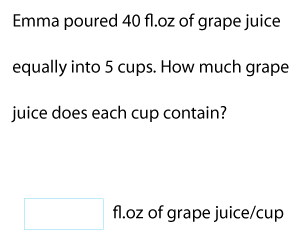 Unit Rate Word Problems | Customary Units