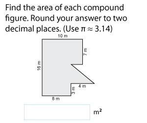 Area of Compound Figures - Adding Regions | Metric Units