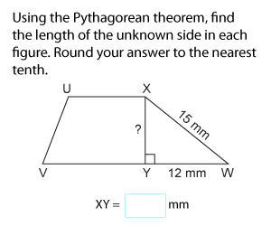 Applications of Pythagorean Theorem in Shapes | Metric
