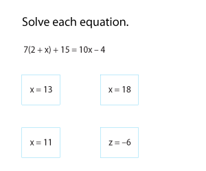 Solving Multi-Step Equations