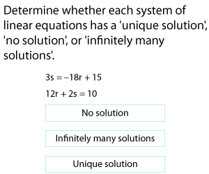 Systems of Equations | Number of Solutions