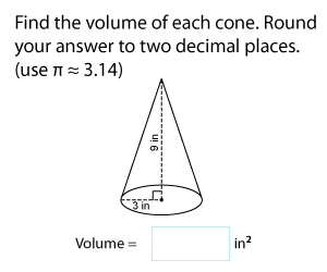 Volume of Cones | Customary Units