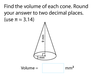 Volume of Cones | Metric Units