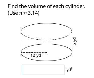 Volume of Cylinders | Customary Units