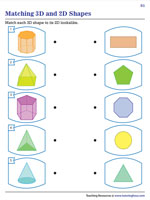 Matching 3D and 2D Shapes