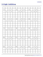 Grid Addition | 2-digit - 1
