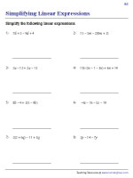 Simplifying Linear Expressions - 2