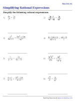 Simplifying Rational Expressions | Multiplication and Division