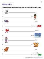 Writing Adjectives and Creating Alliterations - 1